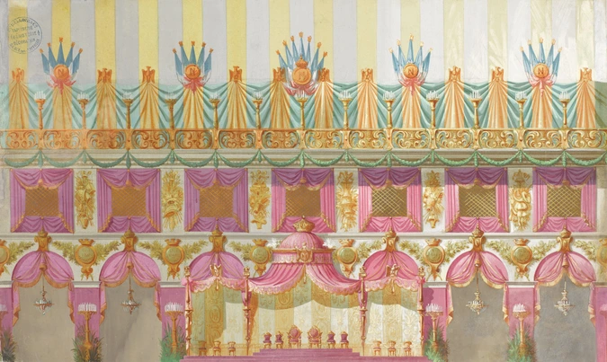 Julien Belloir & Cie - Projet de décoration de salle pour une fête impériale