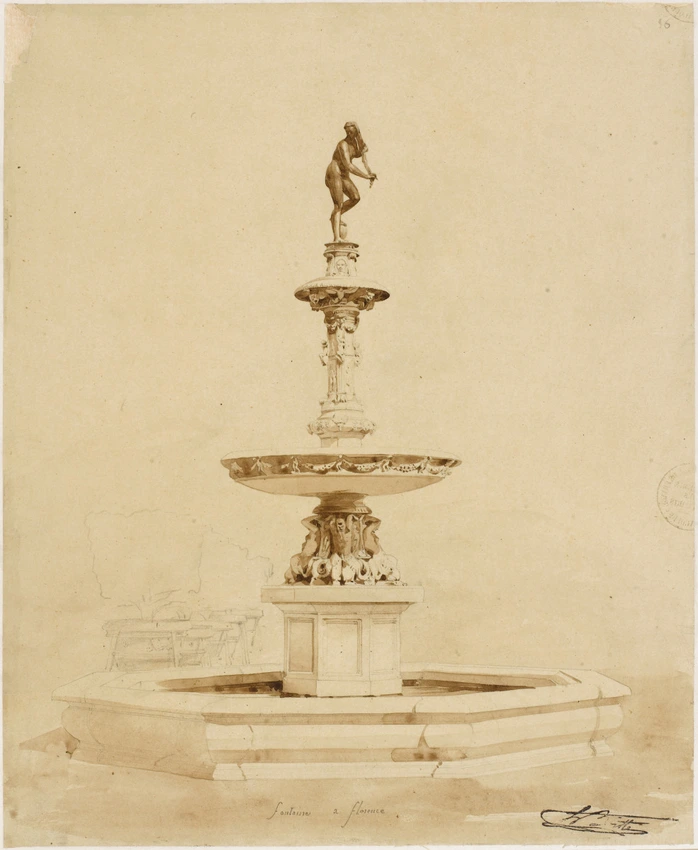 Louis Boitte - Italie du Nord, Florence, villa della Petraïa, fontaine de Vénus