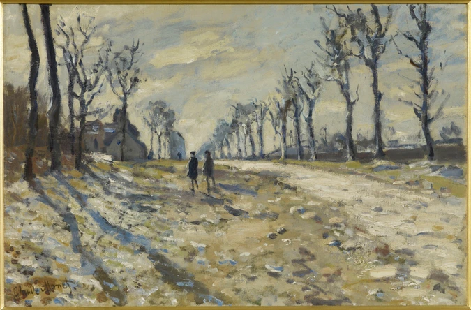 Claude Monet - Neige au soleil couchant