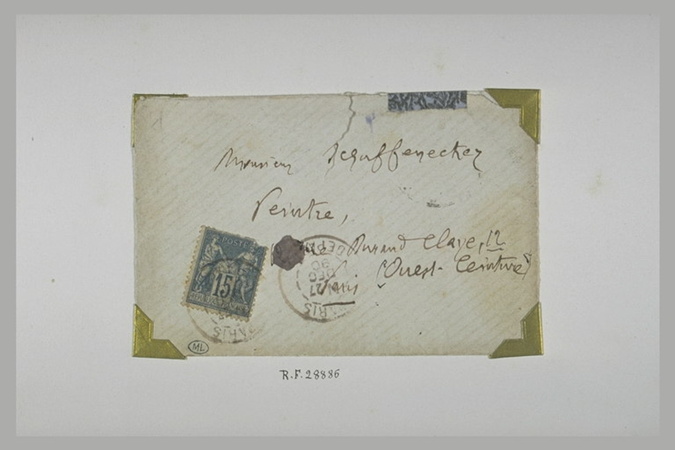 Paul Gauguin - Adresse sur une enveloppe timbrée