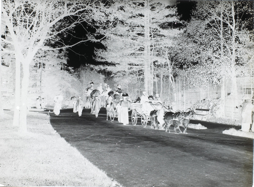 Henri Lemoine - Défilé d'une charrette tirée par des boucs, jardin d'acclimatati...