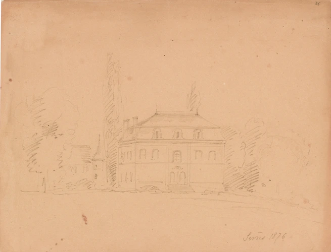 Louis Boitte - Sèvres, vue de maison et de jardin
