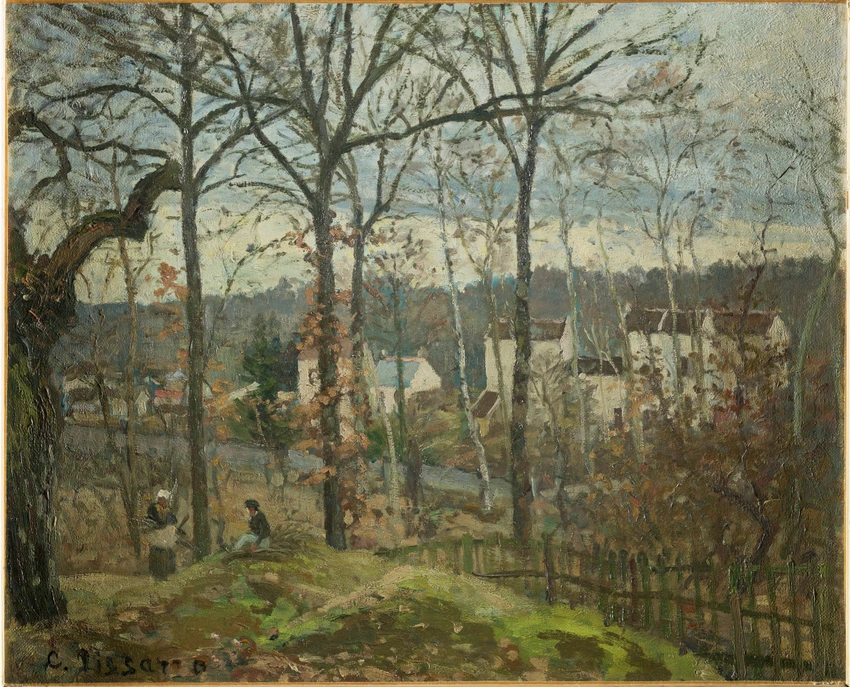 Camille Pissarro - Paysage d'hiver à Louveciennes