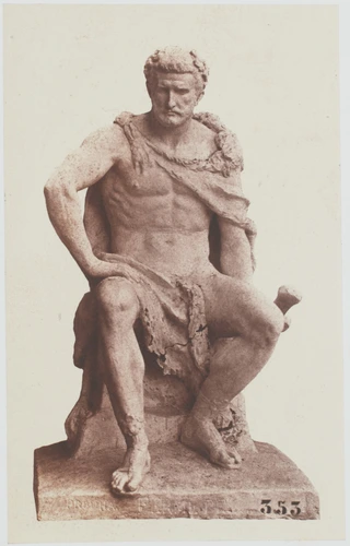Edouard Baldus - "La Fermeté", sculpture de Pierre-Bernard Prouha, décor du pala...