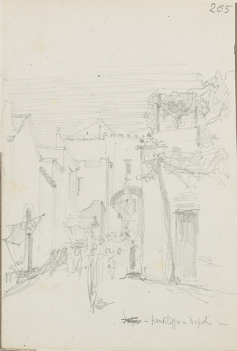Louis Boitte - Naples, ruelle au Pausilippe