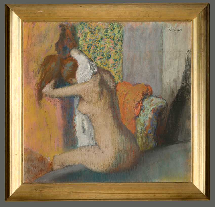 Edgar Degas - Après le bain, femme nue s'essuyant la nuque