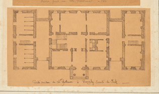 Edouard Villain - Plan de la petite maison du Chr Hotham, Beverly, Comté de York