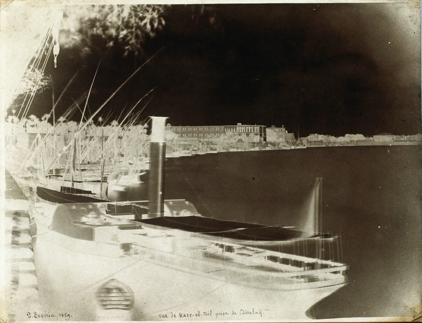 Vue de Kasr-el-Nil, prise de Boulaq - Théodule Devéria