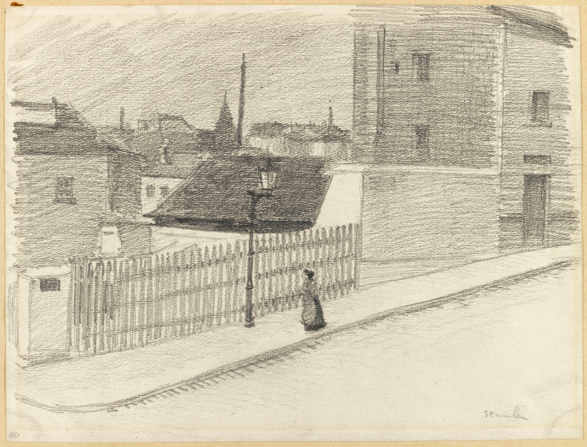 Théophile Alexandre Steinlen - Une rue à Montmartre