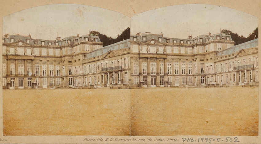 Furne fils & H. Tournier - Château impérial de Saint-Cloud, cour d'honneur, gran...