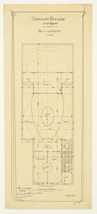 Hector Guimard - Paris 15e, projet d'Université populaire
