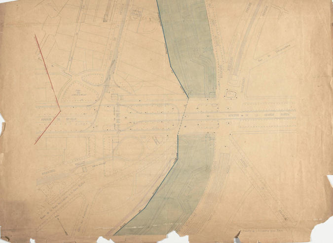 Jean-Camille Formigé - Projet d'aménagement de la Porte Maillot, plan