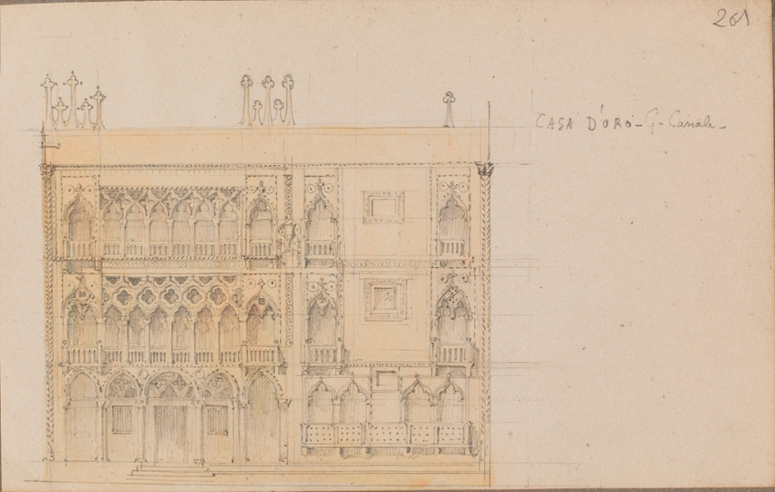 Louis Boitte - Venise, Ca'd'Oro, façade sur le canal