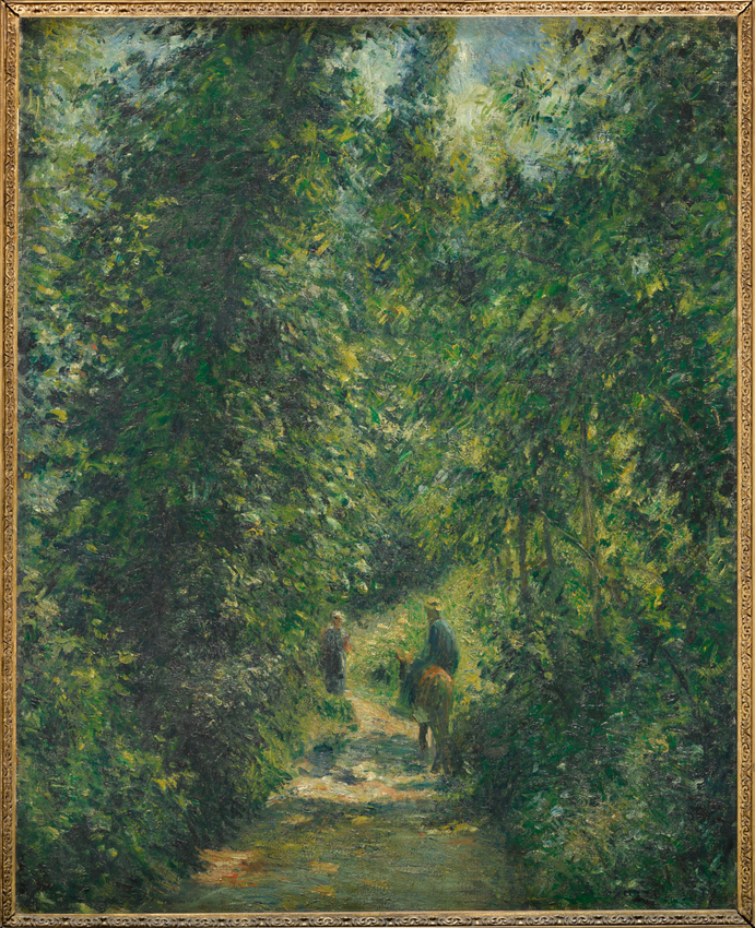 Camille Pissarro - Chemin sous bois, en été