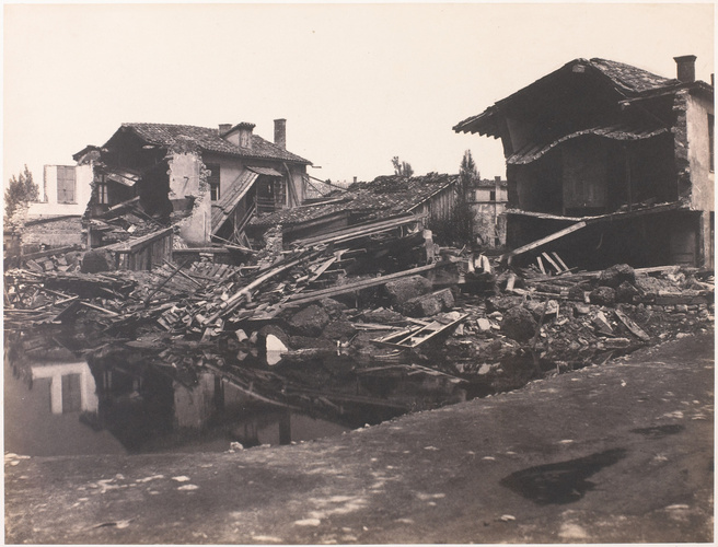 Édouard Baldus - Inondation de Lyon, 1856