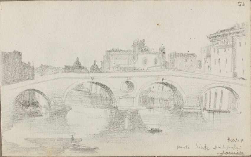 Louis Boitte - Rome, le pont Sixte