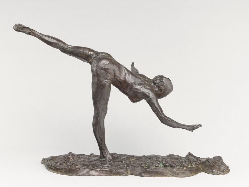 Edgar Degas - Danseuse, arabesque ouverte sur la jambe droite, bras droit à terr...