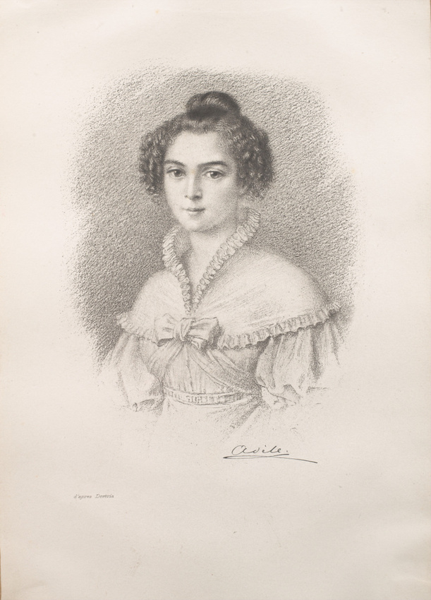 Anonyme - Adèle, gravure de Devéria
