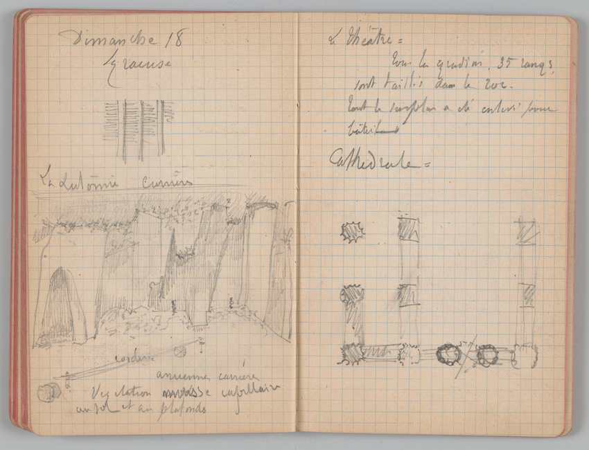 Charles-Justin Le Coeur - Carnet de notes concernant son voyage en Italie