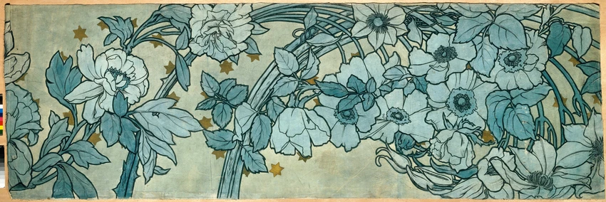 Alphonse Mucha - Fragments de frise décorant le pavillon de la Bosnie-Herzégovin...