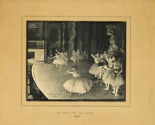 Une répétition d'un ballet à l'Opéra - Edgar Degas