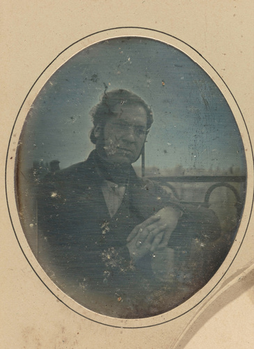 Louis Schweig - Portrait de Pierre Philibert Pompée réalisé sur la terrasse de l...