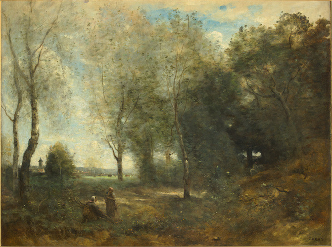 Camille Corot - Près d'Arras. Les bûcheronnes