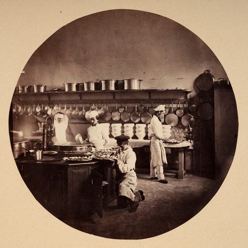 Charles Nègre - Asile impérial de Vincennes, les cuisines, les fourneaux