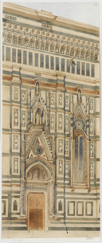 Louis Boitte - Cathédrale de Florence, façade latérale