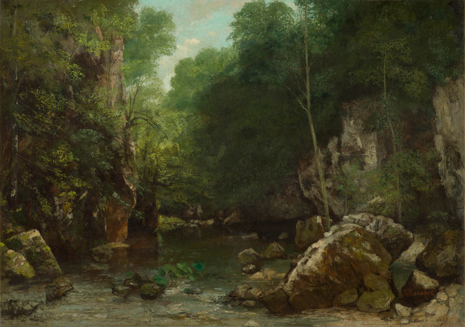 Gustave Courbet - Le Ruisseau noir
