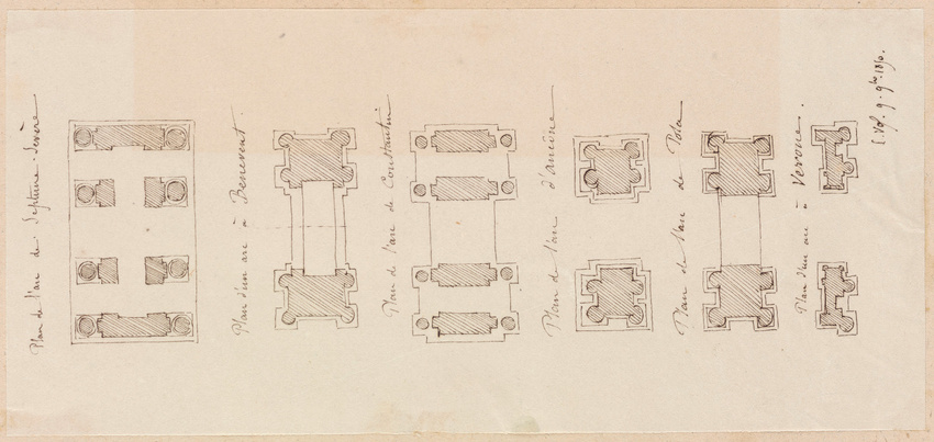 Edouard Villain - Plans de six arcs