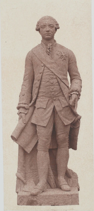 Edouard Baldus - "Marigny", statue de Nicolas Bernard Raggi, décor du palais du ...