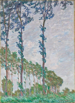 Claude Monet - Effet de vent, série des peupliers