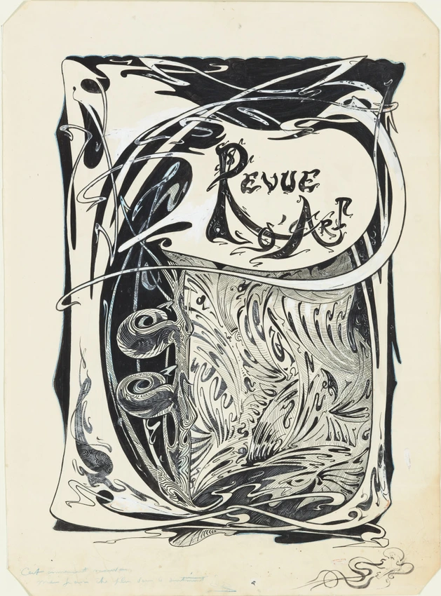 Hector Guimard - Projet pour la couverture de la Revue d'art