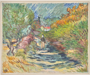 Blanche Derousse - Route à Saint-Rémy