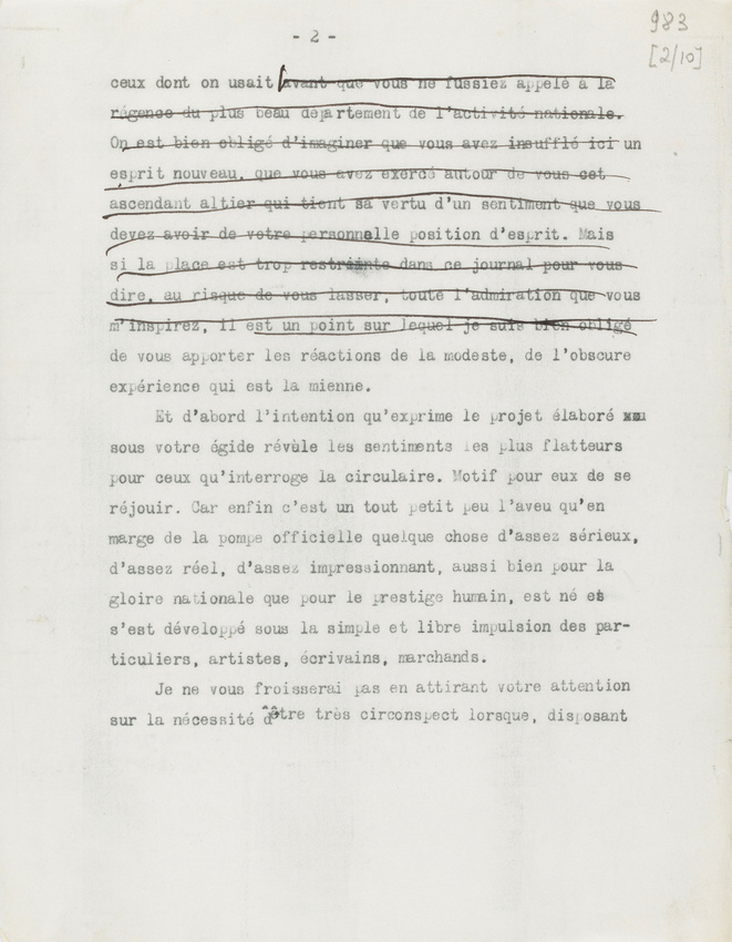 Paul Guillaume - Lettre ouverte à Monsieur le Ministre de l'Education Nationale