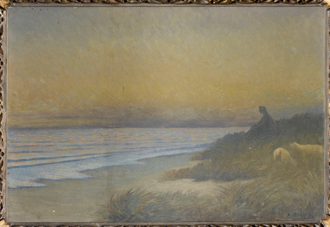Alphonse Osbert - Bergère au bord de la mer