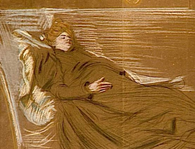 Paul Helleu - Portrait de Madame Paul Helleu à la veille de la naissance de sa f...