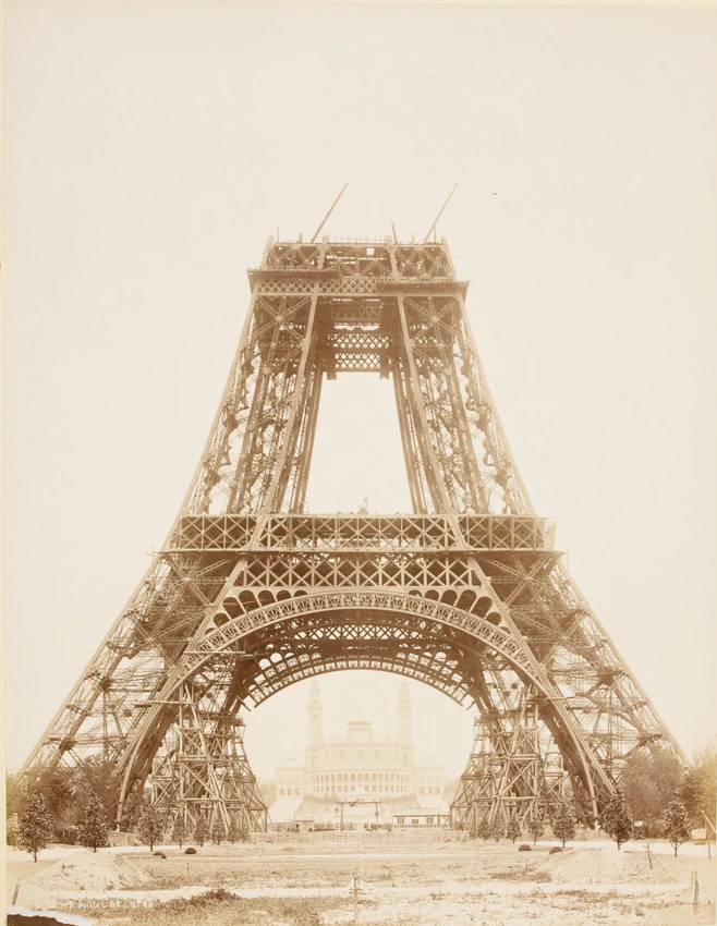 Louis-Emile Durandelle - La Tour Eiffel jusqu'à la 2è plate forme, comprise le 1...