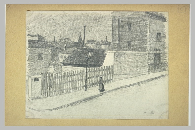 Théophile Alexandre Steinlen - Une rue à Montmartre