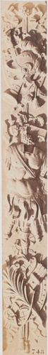 Édouard Baldus - Cartouche de décoration de la façade, cour Lefuel, palais du Lo...