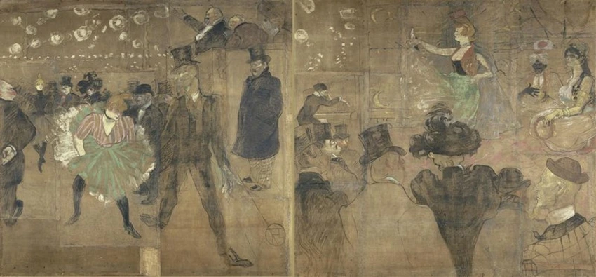 Henri de Toulouse-Lautrec - Panneaux pour la baraque de la Goulue, à la Foire du...