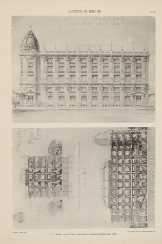 Raoul Brandon - Palais Omer Effendi, nouveaux magasins des Etablissements Orosdi...