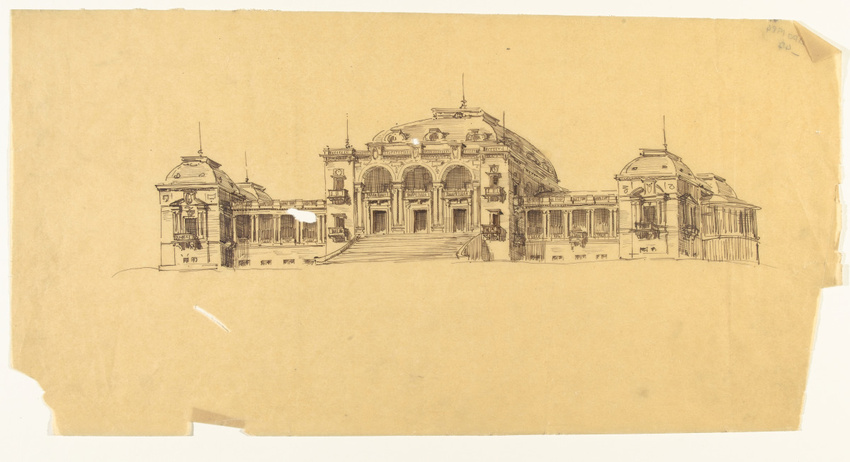 Gaston Redon - Casino de Royan (?), vue perspective