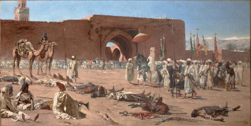 Benjamin-Constant - Les Derniers rebelles, scène d'histoire marocaine
