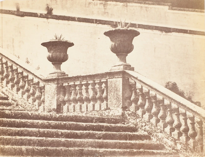 Gustavo Eugenio Chauffourier - Escaliers, parc de la villa Conti à Frascati