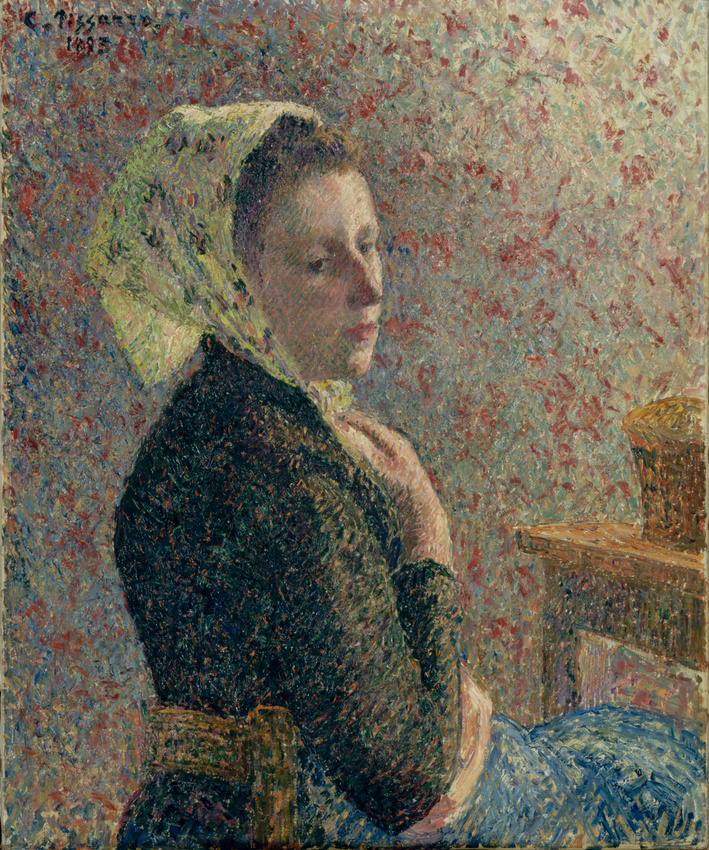 Camille Pissarro - Femme au fichu vert