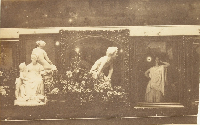 Vue d'une salle de l'Exposition des Beaux-Arts de l'Exposition universelle de 1855 - André Adolphe Eugène Disdéri