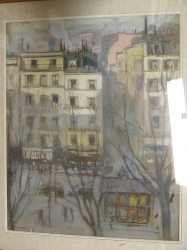Albert André - Le boulevard de Clichy, vu de l'atelier
