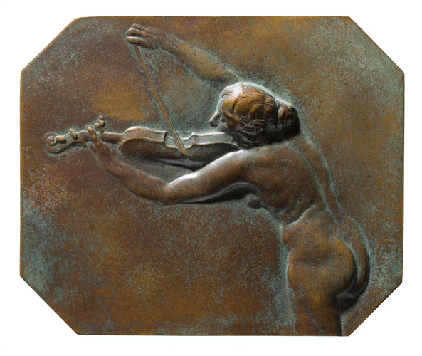 Alexandre Charpentier - Femme jouant de la contrebasse